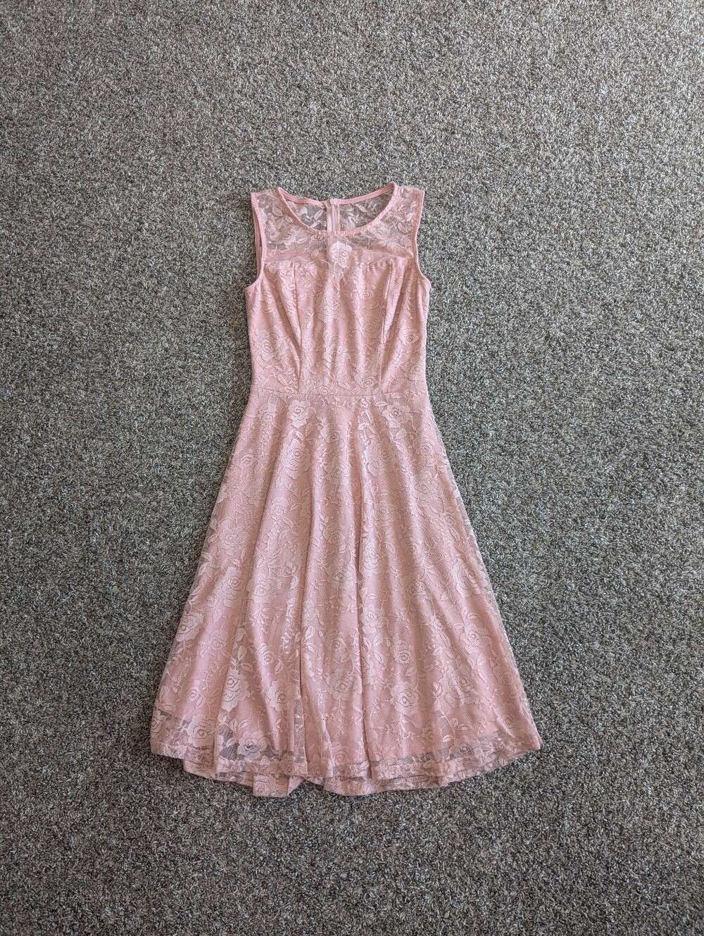 Dressystar Sleeveless Midi Dress Size Small Light Pink